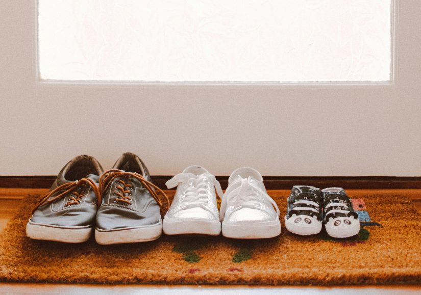 shoes lined up